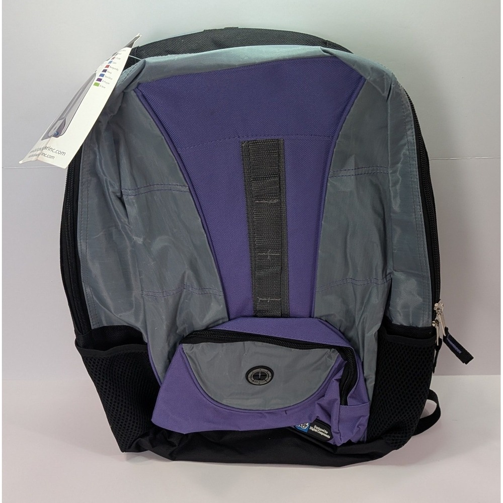 Backpack Gear BG Gear Backpack Unisex Large Purple Grey New Tech Digital Bag